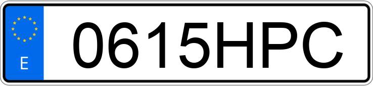 Numer rejestracyjny 0615HPC posiada BMW SERIE 3