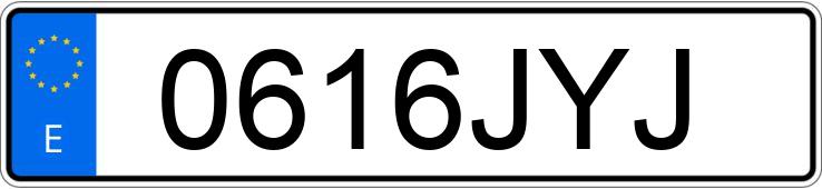 Numer rejestracyjny 0616JYJ posiada VOLKSWAGEN GOLF