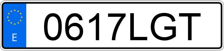 Numer rejestracyjny 0617LGT posiada TOYOTA PROACE