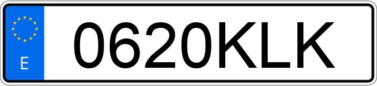 Numer rejestracyjny 0620KLK posiada PEUGEOT EXPERT