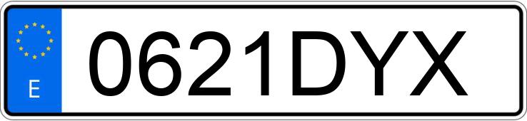 Numer rejestracyjny 0621DYX posiada SEAT LEON