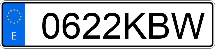 Numer rejestracyjny 0622KBW posiada VOLKSWAGEN CRAFTER