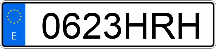 Numer rejestracyjny 0623HRH posiada AUDI A4