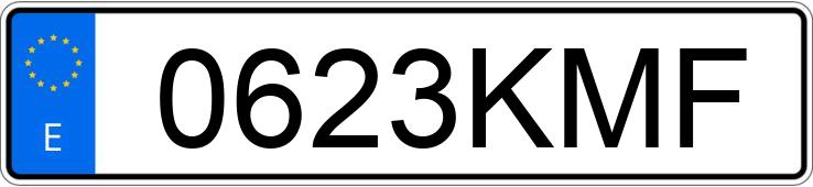 Numer rejestracyjny 0623KMF posiada JAGUAR E PACE