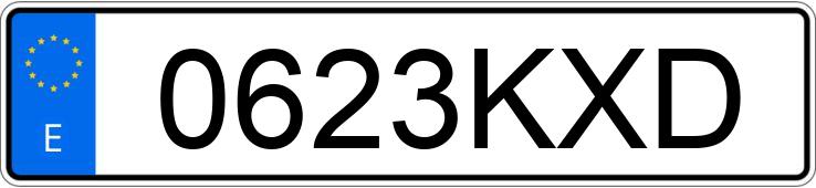 Numer rejestracyjny 0623KXD posiada RENAULT CLIO