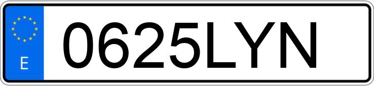 Numer rejestracyjny 0625LYN posiada BMW SERIE 3