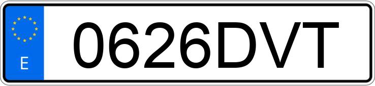 Numer rejestracyjny 0626DVT posiada PEUGEOT 307