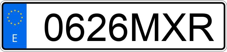 Numer rejestracyjny 0626MXR posiada AUDI A3 SPORTBACK