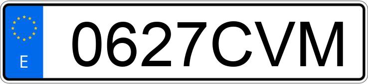 Numer rejestracyjny 0627CVM posiada PEUGEOT 307