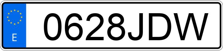 Numer rejestracyjny 0628JDW posiada VOLKSWAGEN GOLF