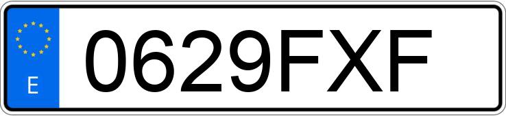 Numer rejestracyjny 0629FXF posiada HYUNDAI COUPE