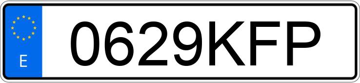 Numer rejestracyjny 0629KFP posiada SKODA OCTAVIA