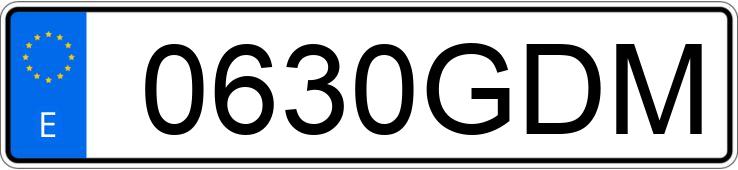 Numer rejestracyjny 0630GDM posiada SUBARU IMPREZA