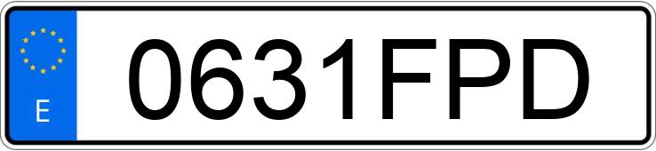 Numer rejestracyjny 0631FPD posiada AUDI A4