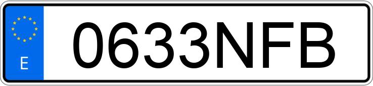 Numer rejestracyjny 0633NFB posiada EBRO S700