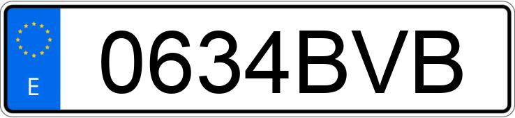 Numer rejestracyjny 0634BVB posiada RENAULT CLIO