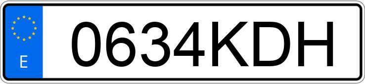 Numer rejestracyjny 0634KDH posiada ALFA ROMEO GIULIA