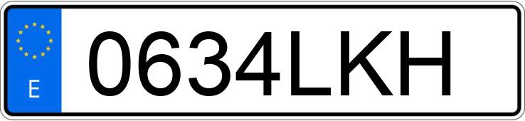 Numer rejestracyjny 0634LKH posiada FORD FIESTA