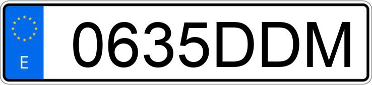 Numer rejestracyjny 0635DDM posiada RENAULT SCENIC