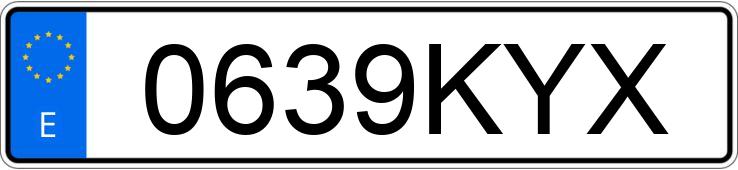 Numer rejestracyjny 0639KYX posiada SEAT LEON