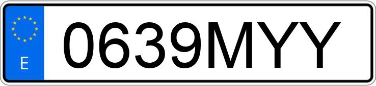 Numer rejestracyjny 0639MYY posiada KIA E-NIRO