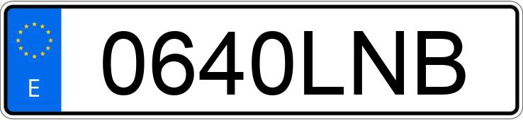 Numer rejestracyjny 0640LNB posiada RENAULT MEGANE