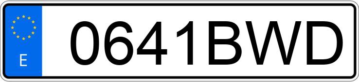 Numer rejestracyjny 0641BWD posiada OPEL ASTRA