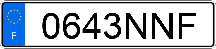 Die Registrierungsnummer 0643NNF hat JAECOO 7