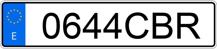 Numer rejestracyjny 0644CBR posiada AUDI A4