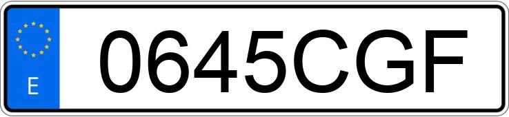 Numer rejestracyjny 0645CGF posiada SEAT IBIZA Numer rejestracyjny 0645CGF posiada SEAT IBIZA