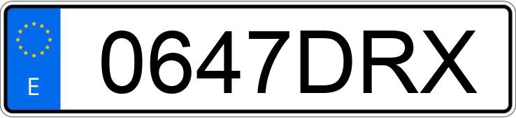 Numer rejestracyjny 0647DRX posiada VOLKSWAGEN LT