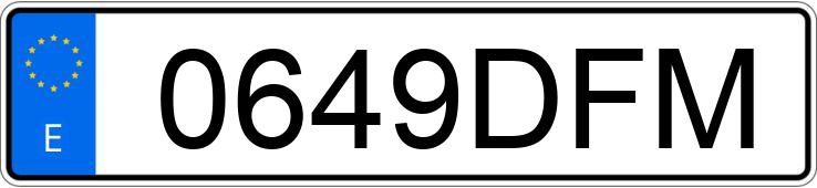 Numer rejestracyjny 0649DFM posiada CITROEN C4