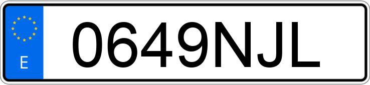 Numer rejestracyjny 0649NJL posiada BMW SERIE 7