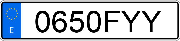 Numer rejestracyjny 0650FYY posiada HYUNDAI I30