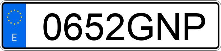 Numer rejestracyjny 0652GNP posiada SUBARU IMPREZA