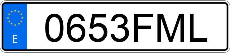 Numer rejestracyjny 0653FML posiada SEAT LEON