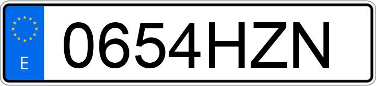 Numer rejestracyjny 0654HZN posiada SCANIA SERIE G