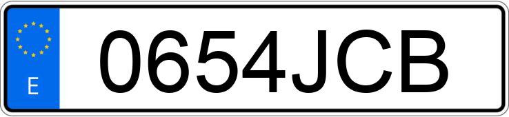 Numer rejestracyjny 0654JCB posiada FORD MONDEO