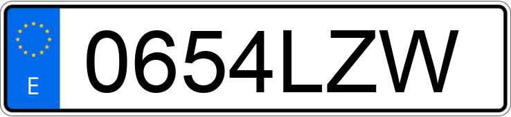 Numer rejestracyjny 0654LZW posiada VOLKSWAGEN GOLF Numer rejestracyjny 0654LZW posiada VOLKSWAGEN GOLF