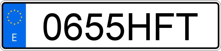 Numer rejestracyjny 0655HFT posiada OPEL MOVANO