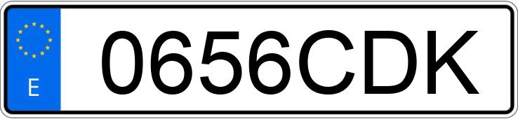 Numer rejestracyjny 0656CDK posiada AUDI A4