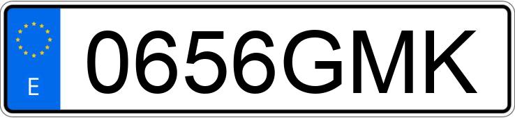 Numer rejestracyjny 0656GMK posiada FORD FIESTA