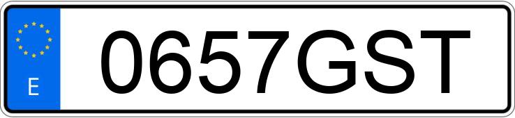 Numer rejestracyjny 0657GST posiada PEUGEOT 207