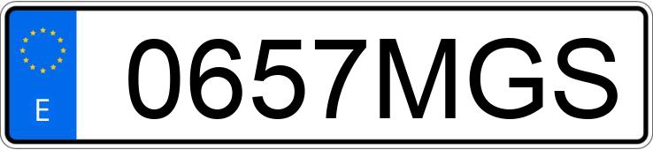 Numer rejestracyjny 0657MGS posiada MERCEDES E (213)