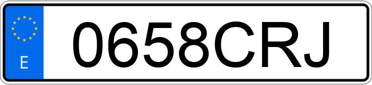 Numer rejestracyjny 0658CRJ posiada MERCEDES E (211)