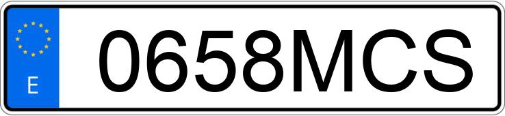 Numer rejestracyjny 0658MCS posiada DACIA DUSTER