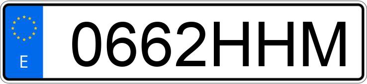 Numer rejestracyjny 0662HHM posiada LAND ROVER RANGE ROVER EVOQUE