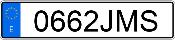 Numer rejestracyjny 0662JMS posiada KIA SPORTAGE