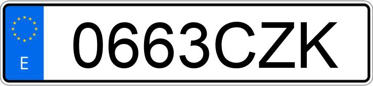 Numer rejestracyjny 0663CZK posiada FORD FOCUS C-MAX