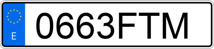 Numer rejestracyjny 0663FTM posiada AUDI A5